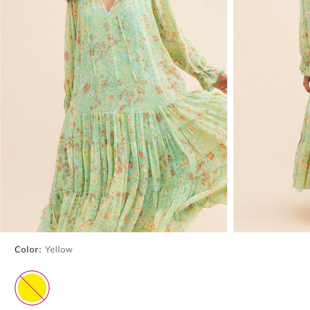 Free People FEELING GROOVY MIDI DRESS